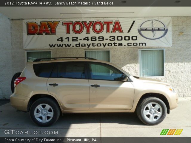 2012 Toyota RAV4 I4 4WD in Sandy Beach Metallic