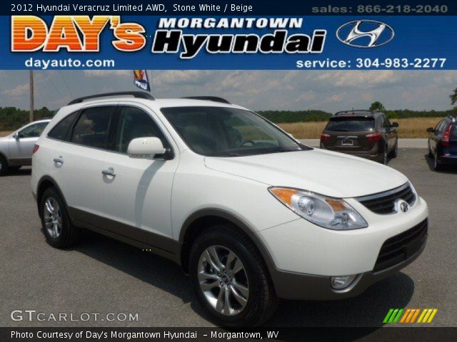 2012 Hyundai Veracruz Limited AWD in Stone White