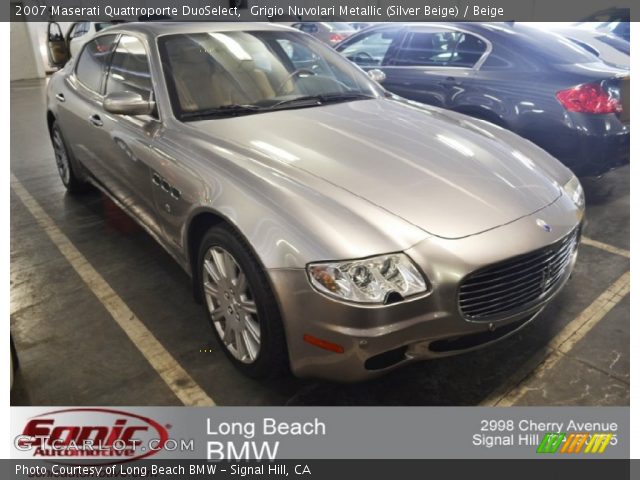2007 Maserati Quattroporte DuoSelect in Grigio Nuvolari Metallic (Silver Beige)