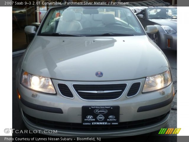 2007 Saab 9-3 2.0T Convertible in Parchment Silver Metallic