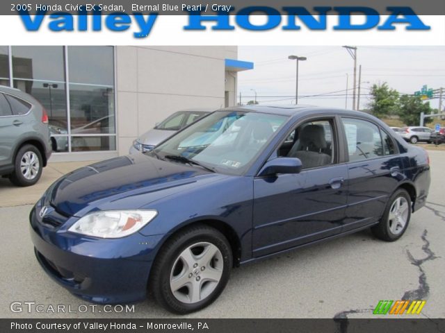 2005 Honda Civic EX Sedan in Eternal Blue Pearl