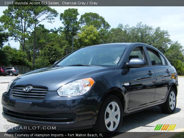 2007 Hyundai Accent GLS Sedan in Charcoal Gray