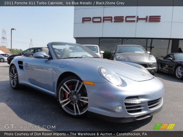 2011 Porsche 911 Turbo Cabriolet in Ice Blue Metallic