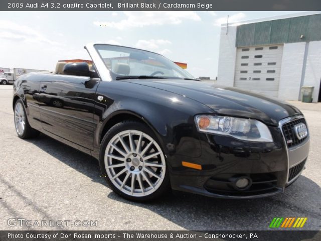 2009 Audi A4 3.2 quattro Cabriolet in Brilliant Black