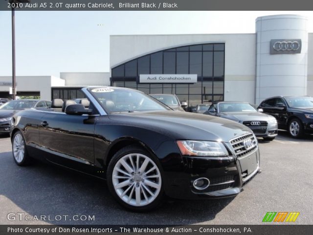 2010 Audi A5 2.0T quattro Cabriolet in Brilliant Black