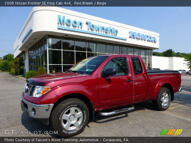 2008 Nissan Frontier SE King Cab 4x4 in Red Brawn