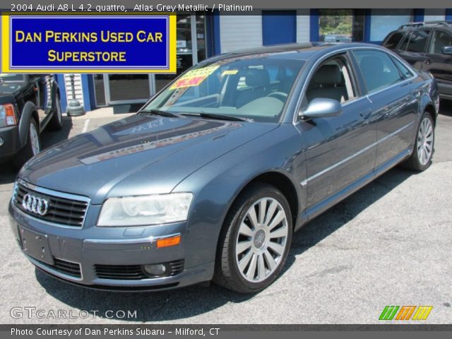 2004 Audi A8 L 4.2 quattro in Atlas Grey Metallic