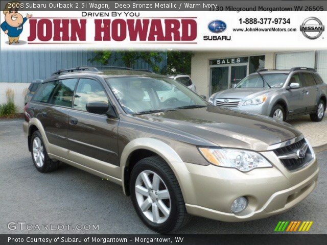 2008 Subaru Outback 2.5i Wagon in Deep Bronze Metallic