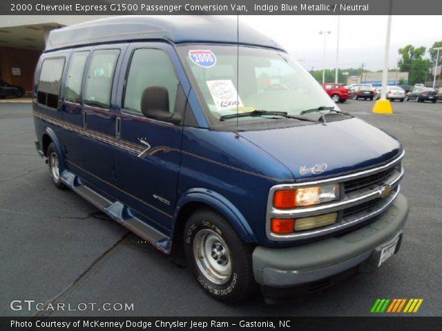 2000 Chevrolet Express G1500 Passenger Conversion Van in Indigo Blue Metallic