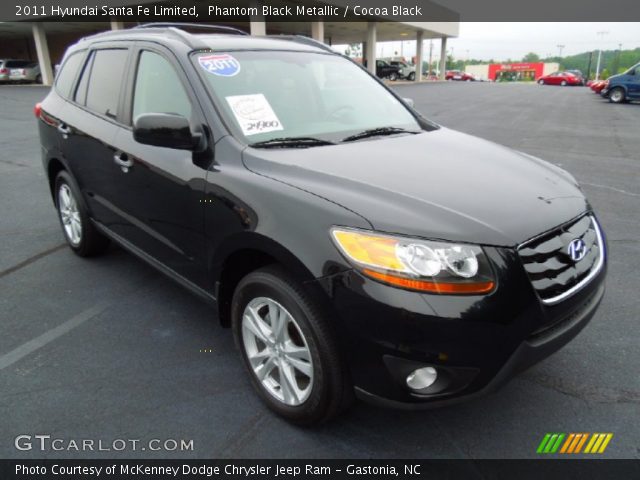 2011 Hyundai Santa Fe Limited in Phantom Black Metallic
