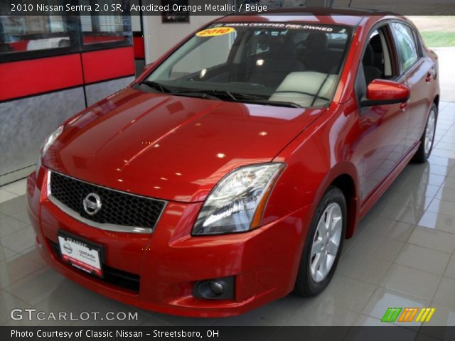 2010 Nissan Sentra 2.0 SR in Anodized Orange Metallic