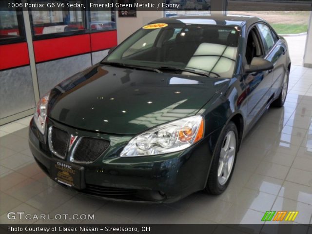 2006 Pontiac G6 V6 Sedan in Emerald Green Metallic