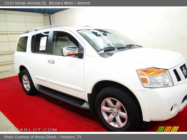 2010 Nissan Armada SE in Blizzard White