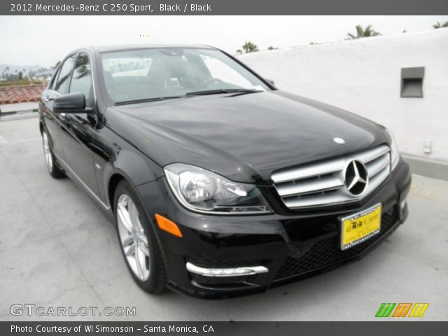 2012 Mercedes-Benz C 250 Sport in Black