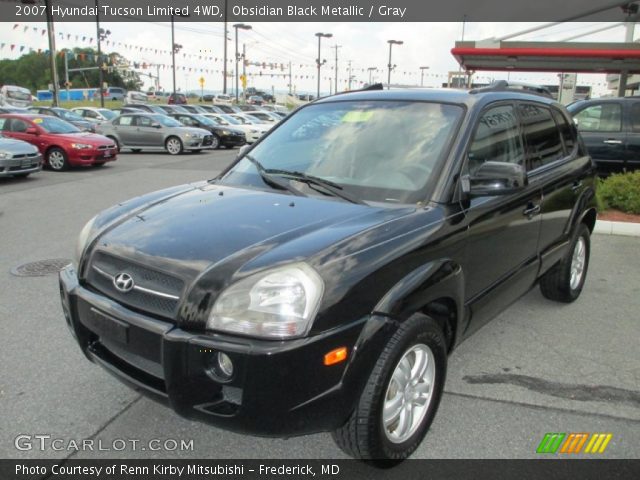 2007 Hyundai Tucson Limited 4WD in Obsidian Black Metallic