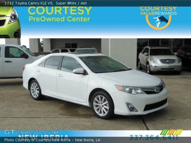 2012 Toyota Camry XLE V6 in Super White
