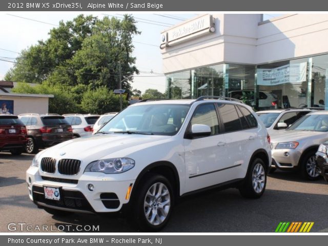 2012 BMW X5 xDrive35i in Alpine White