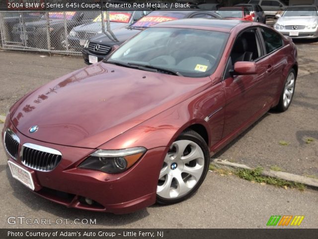 2004 BMW 6 Series 645i Coupe in Chiaretto Red Metallic