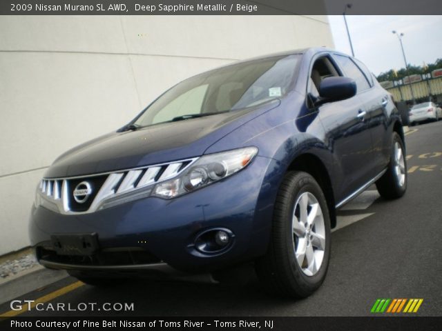 2009 Nissan Murano SL AWD in Deep Sapphire Metallic