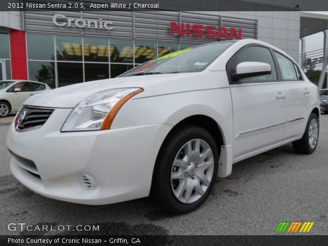 2012 Nissan Sentra 2.0 S in Aspen White
