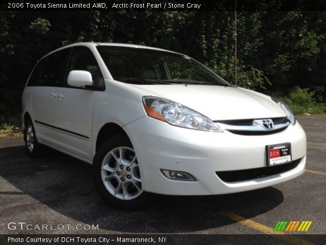 2006 Toyota Sienna Limited AWD in Arctic Frost Pearl