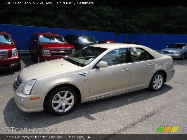 2008 Cadillac STS 4 V6 AWD in Gold Mist