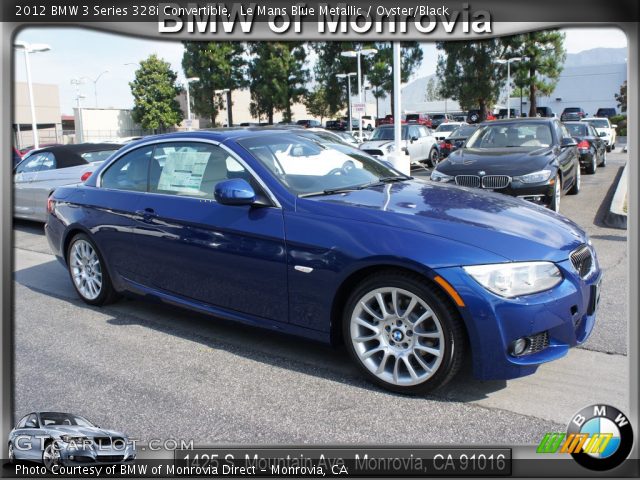 2012 BMW 3 Series 328i Convertible in Le Mans Blue Metallic