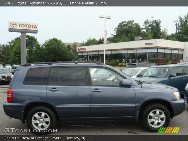 2002 Toyota Highlander V6 4WD in Bluestone Metallic