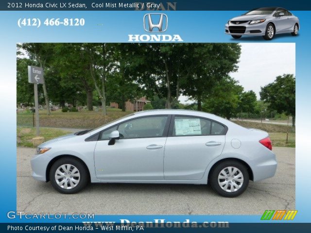 2012 Honda Civic LX Sedan in Cool Mist Metallic