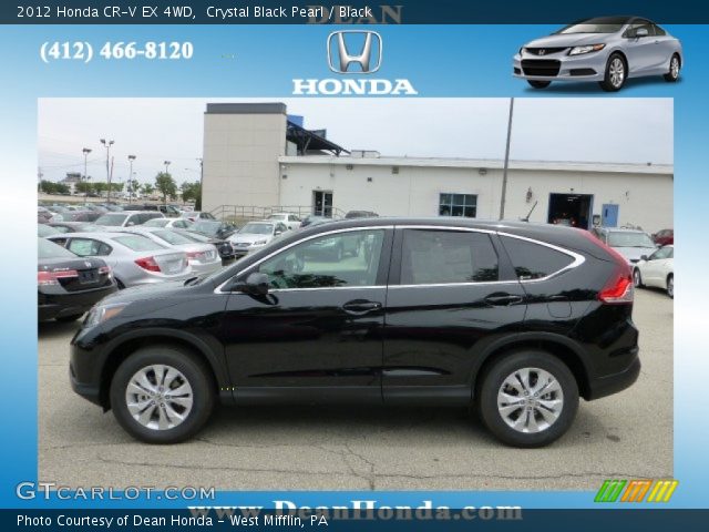 2012 Honda CR-V EX 4WD in Crystal Black Pearl