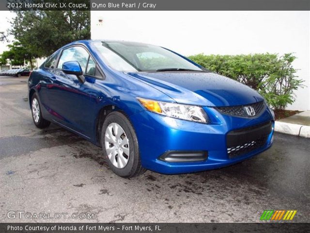 2012 Honda Civic LX Coupe in Dyno Blue Pearl