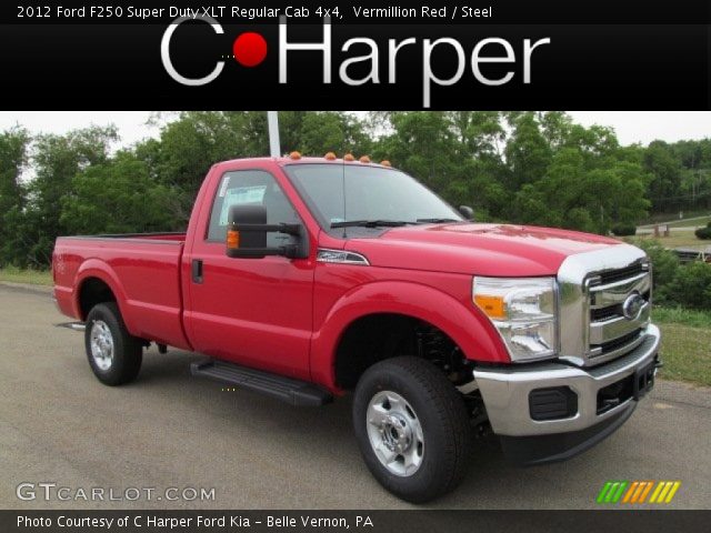 2012 Ford F250 Super Duty XLT Regular Cab 4x4 in Vermillion Red