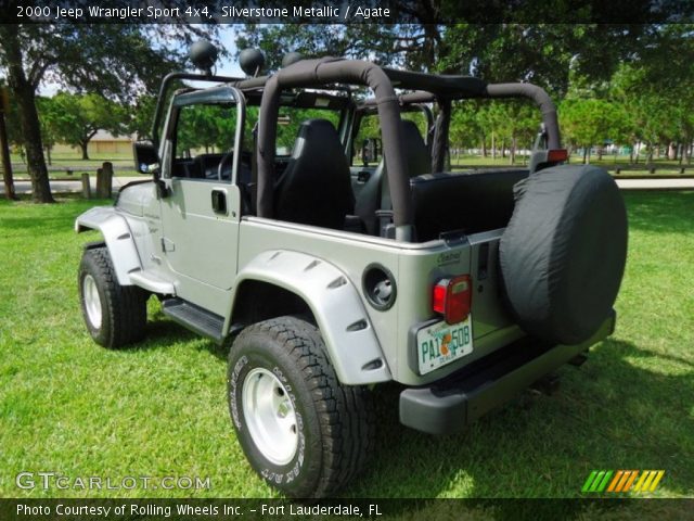 2000 Jeep Wrangler Sport 4x4 in Silverstone Metallic