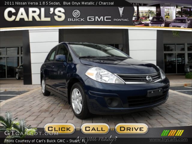 2011 Nissan Versa 1.8 S Sedan in Blue Onyx Metallic