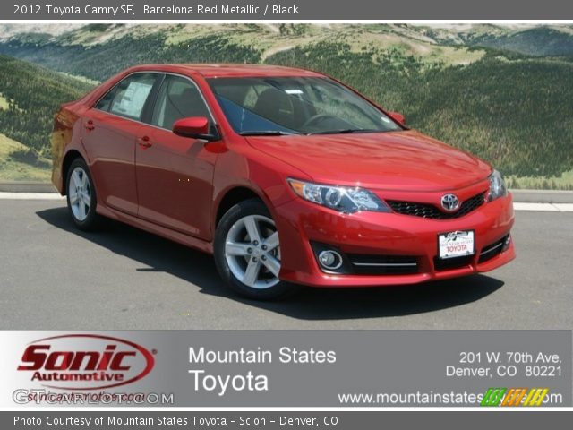 2012 Toyota Camry SE in Barcelona Red Metallic