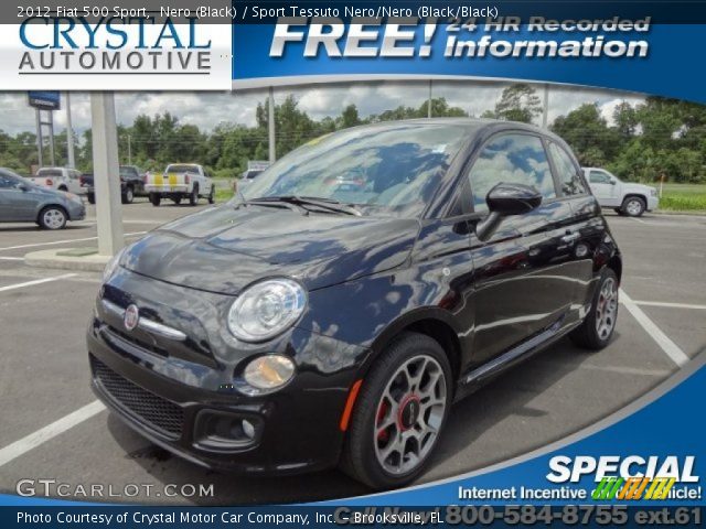 2012 Fiat 500 Sport in Nero (Black)