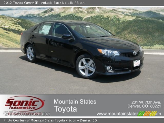 2012 Toyota Camry SE in Attitude Black Metallic