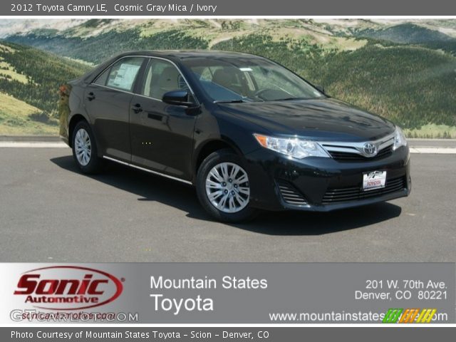 2012 Toyota Camry LE in Cosmic Gray Mica