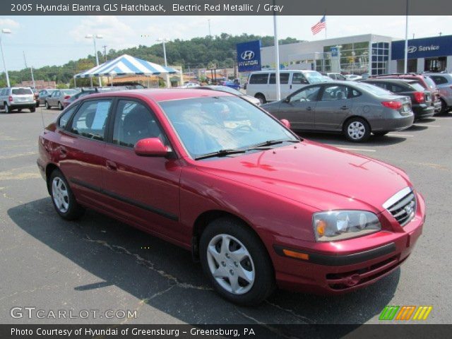 2005 Hyundai Elantra GLS Hatchback in Electric Red Metallic