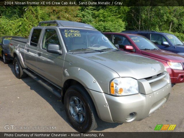 2004 Nissan Frontier XE V6 Crew Cab 4x4 in Sand Dune Metallic