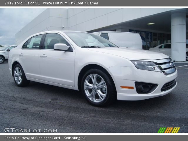 2012 Ford Fusion SE in White Platinum Tri-Coat