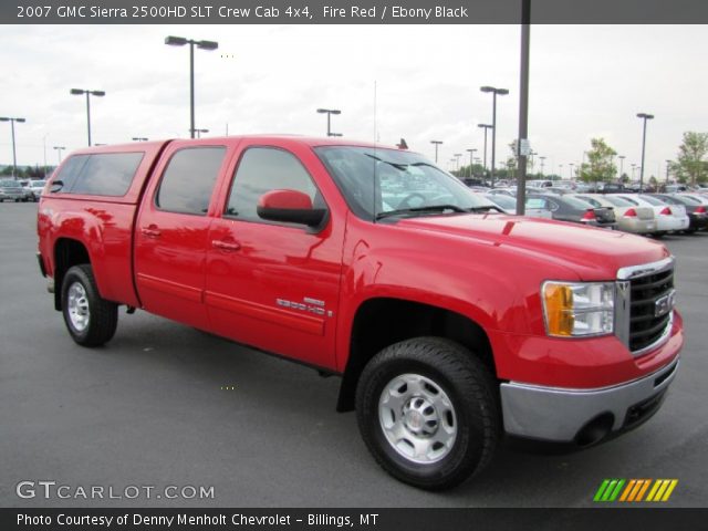 2007 GMC Sierra 2500HD SLT Crew Cab 4x4 in Fire Red