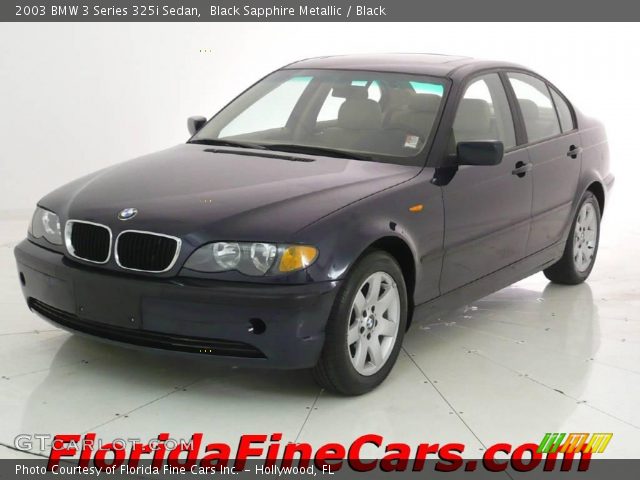 2003 BMW 3 Series 325i Sedan in Black Sapphire Metallic