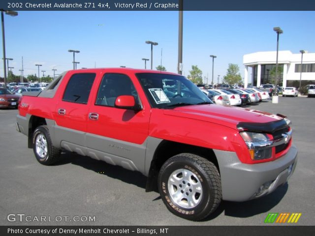 2002 Chevrolet Avalanche Z71 4x4 in Victory Red