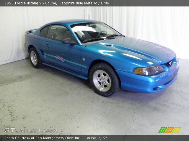 1995 Ford Mustang V6 Coupe in Sapphire Blue Metallic