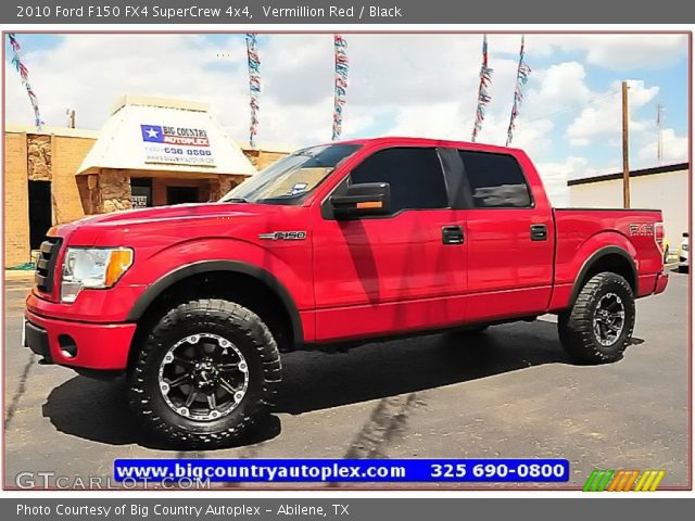 2010 Ford F150 FX4 SuperCrew 4x4 in Vermillion Red