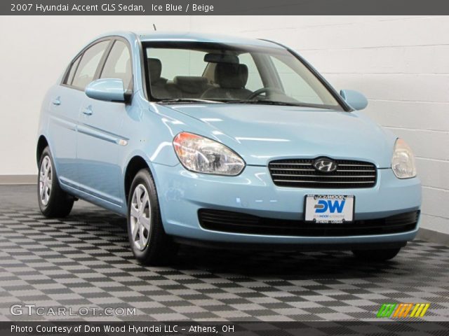 2007 Hyundai Accent GLS Sedan in Ice Blue