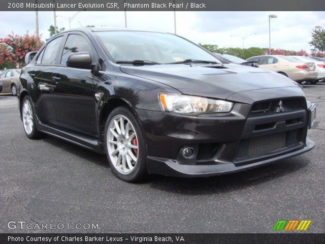 2008 Mitsubishi Lancer Evolution GSR in Phantom Black Pearl