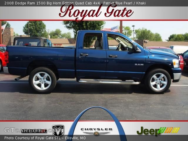 2008 Dodge Ram 1500 Big Horn Edition Quad Cab 4x4 in Patriot Blue Pearl