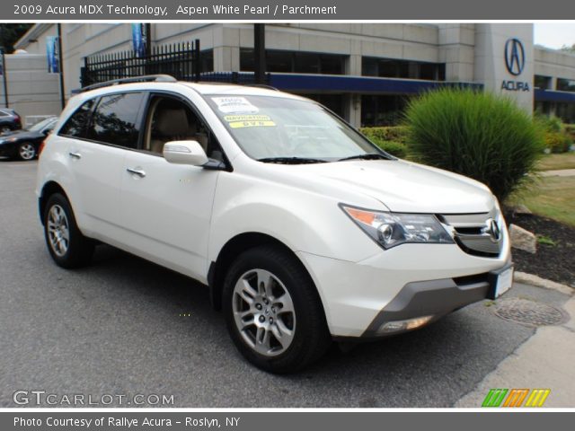 2009 Acura MDX Technology in Aspen White Pearl